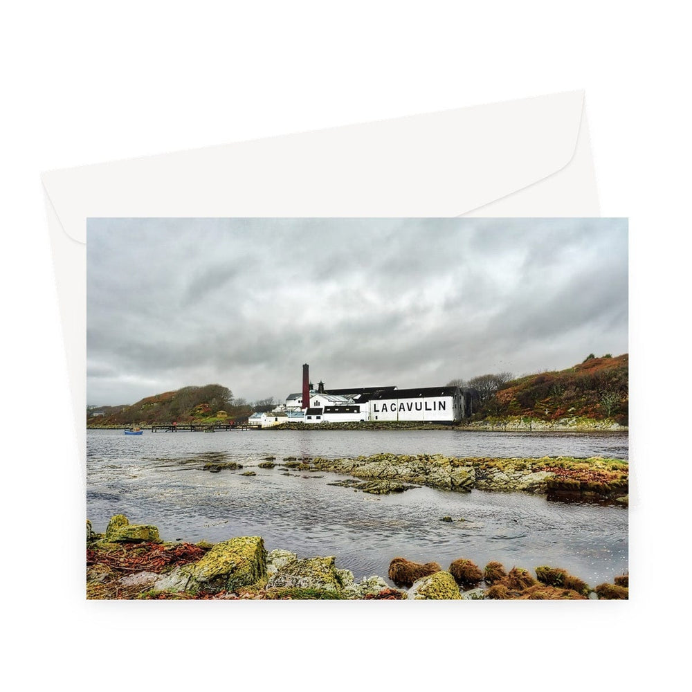 Lagavulin Distillery Soft Colour Greeting Card A5 Landscape / 1 Card by Wandering Spirits Global