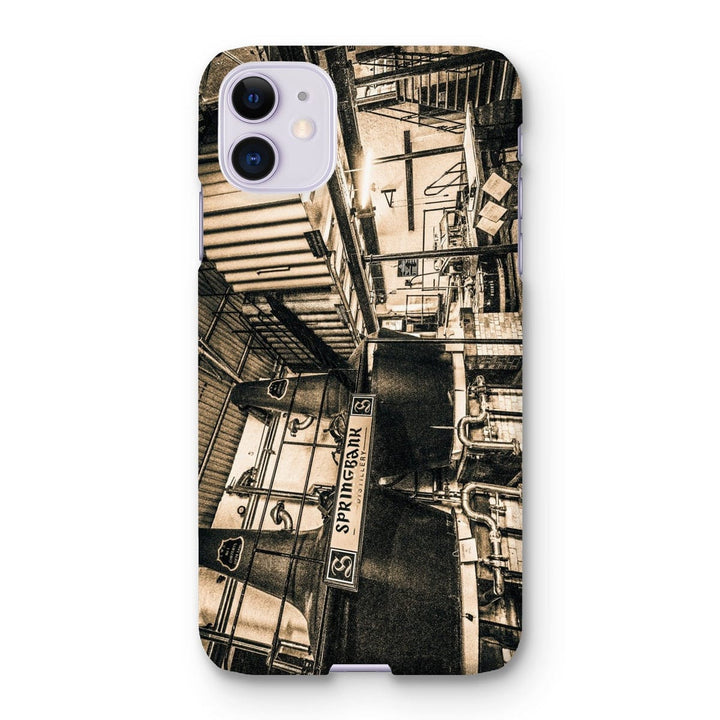 Springbank Distillery Black and White Snap Phone Case iPhone 11 / Gloss by Wandering Spirits Global
