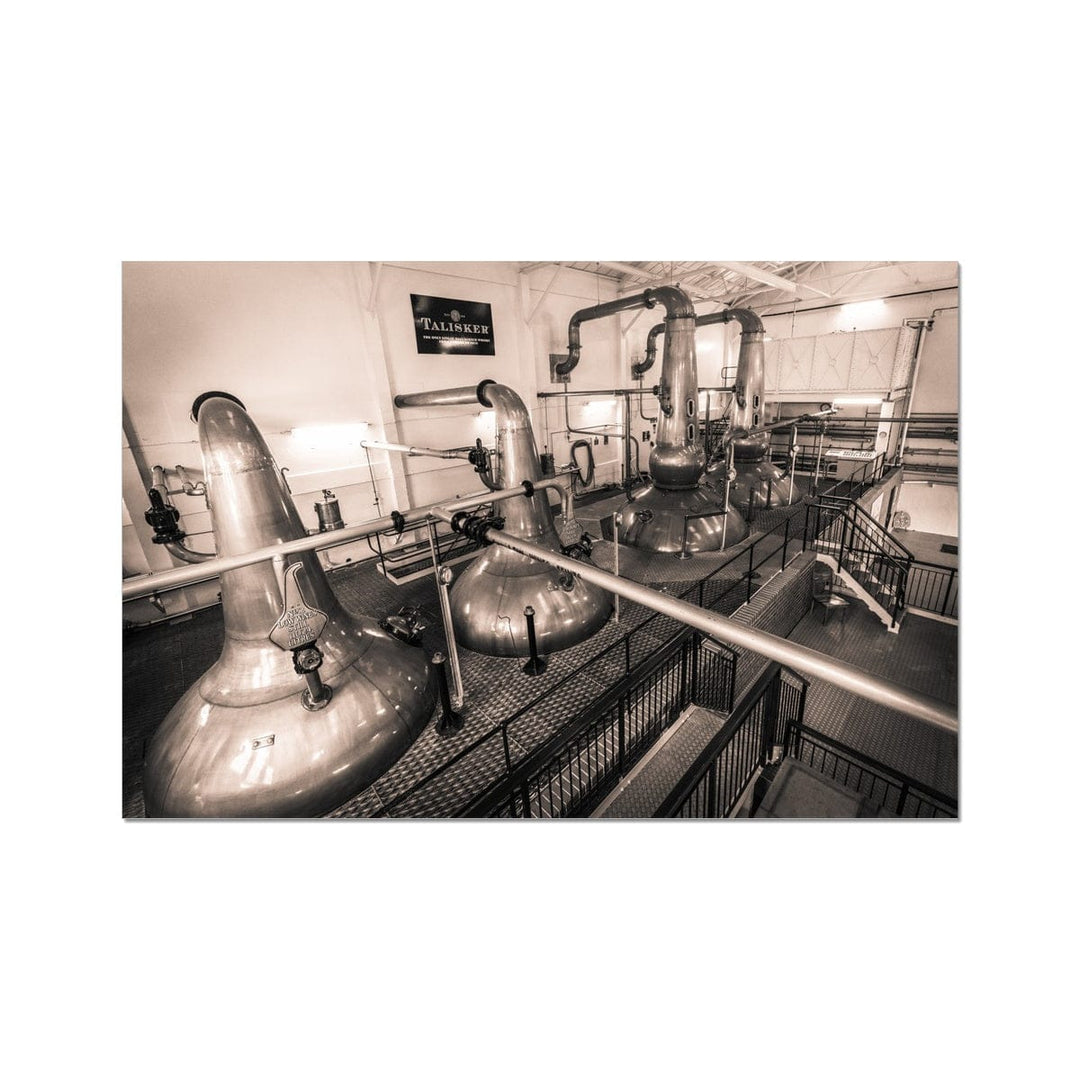 Low Wines and Wash Stills Talisker Golden Toned C-Type Print 24"x16" by Wandering Spirits Global