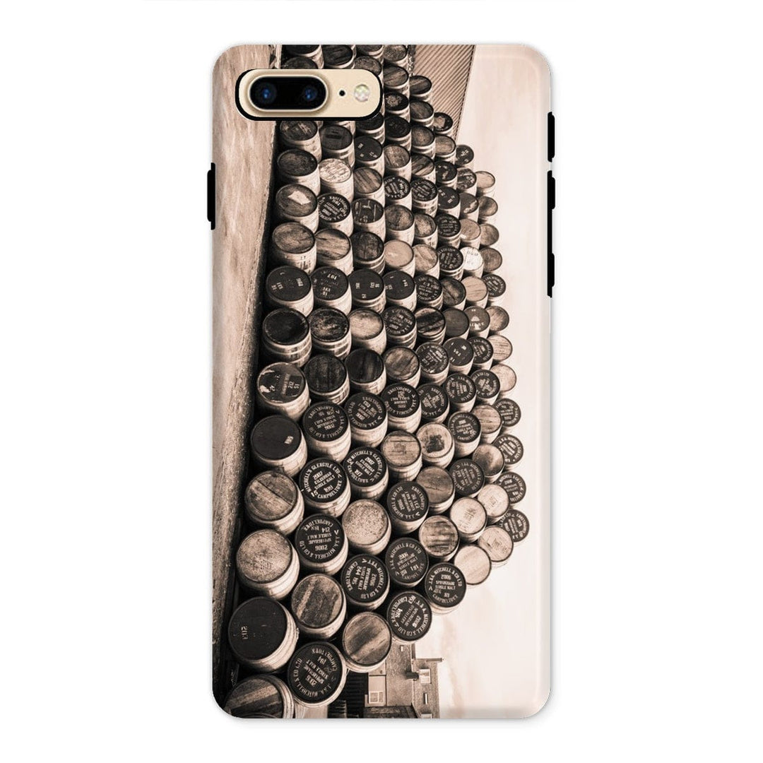 Empty Glengyle Casks Sepia Toned Tough Phone Case iPhone 8 Plus / Gloss by Wandering Spirits Global