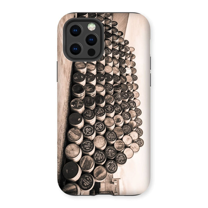 Empty Glengyle Casks Sepia Toned Tough Phone Case iPhone 12 Pro / Gloss by Wandering Spirits Global