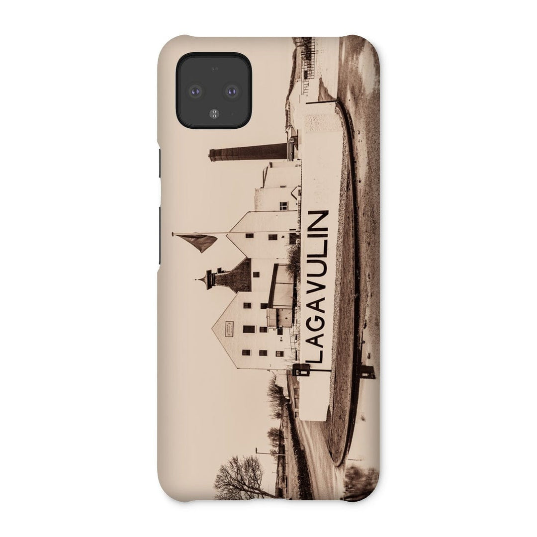 Lagavulin Distillery Sepia Toned Snap Phone Case Google Pixel 4 XL / Gloss by Wandering Spirits Global