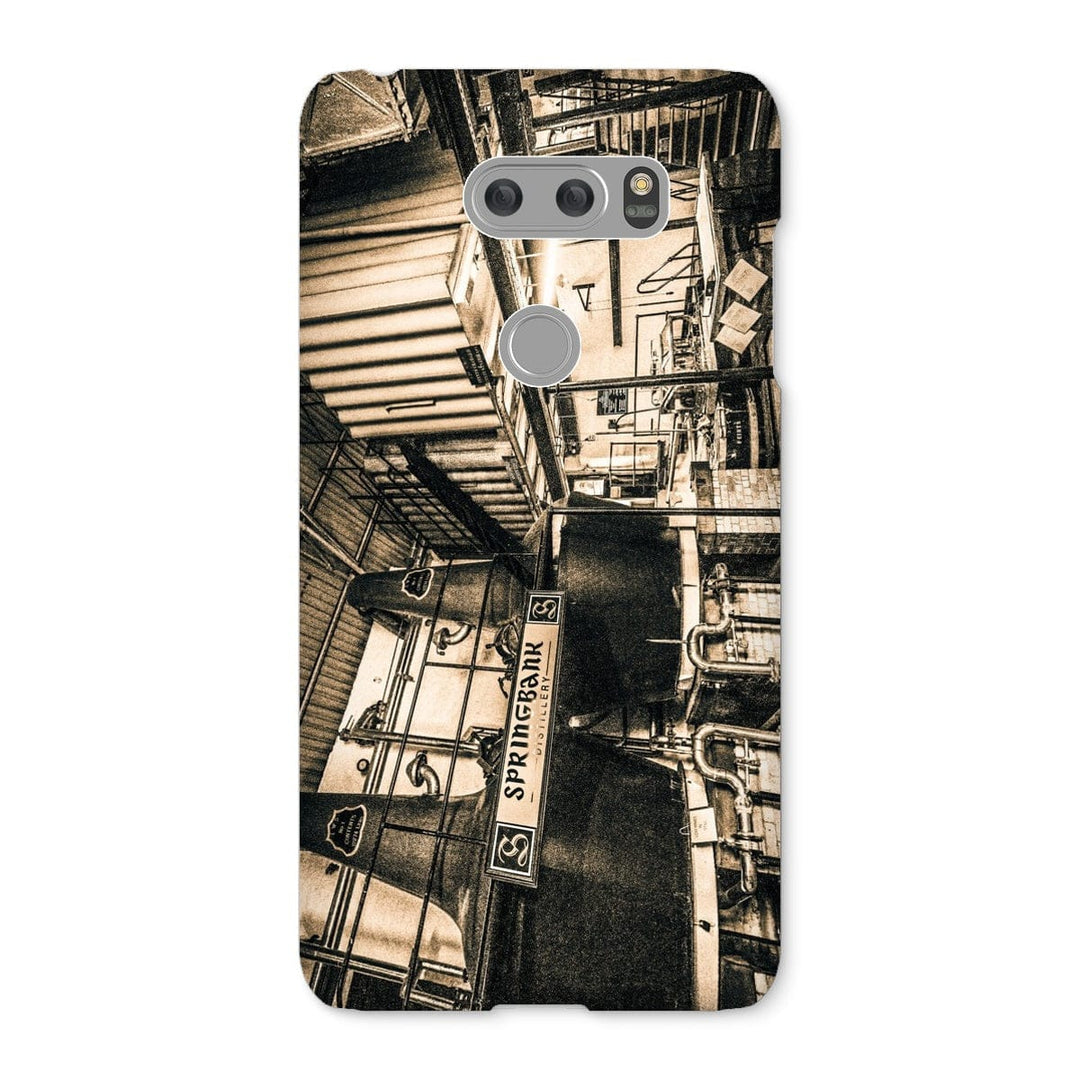 Springbank Distillery Black and White Snap Phone Case LG V30 / Gloss by Wandering Spirits Global