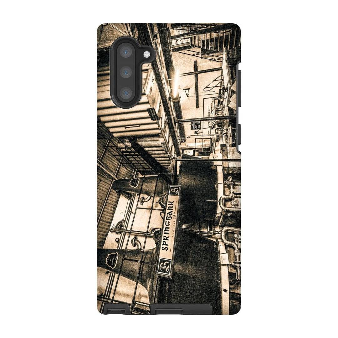 Springbank Distillery Black and White Tough Phone Case Samsung Galaxy Note 10 / Gloss by Wandering Spirits Global
