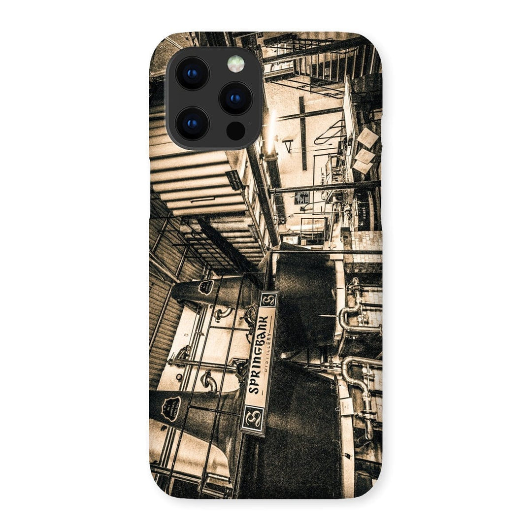 Springbank Distillery Black and White Snap Phone Case iPhone 13 Pro Max / Gloss by Wandering Spirits Global