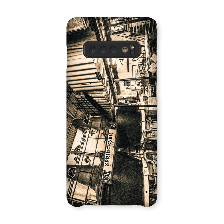 Springbank Distillery Black and White Snap Phone Case Samsung Galaxy S10 / Gloss by Wandering Spirits Global