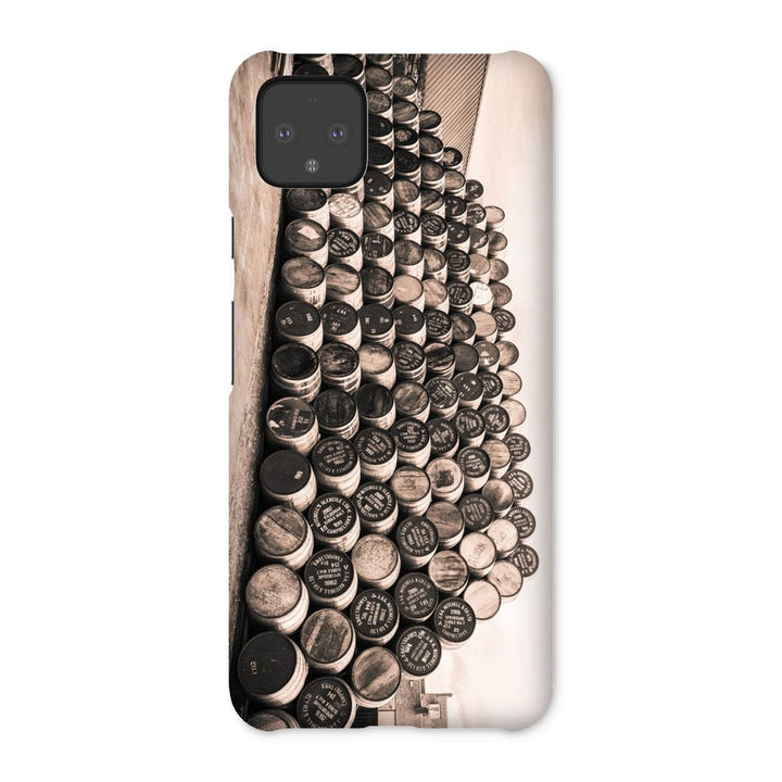 Empty Glengyle Casks Sepia Toned Snap Phone Case Google Pixel 4 XL / Gloss by Wandering Spirits Global