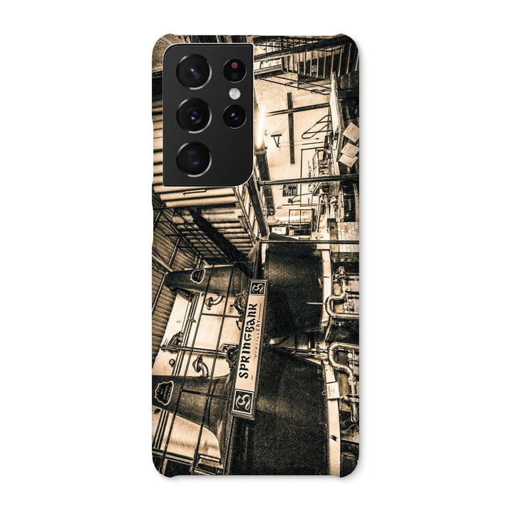 Springbank Distillery Black and White Snap Phone Case Samsung Galaxy S21 Ultra / Gloss by Wandering Spirits Global