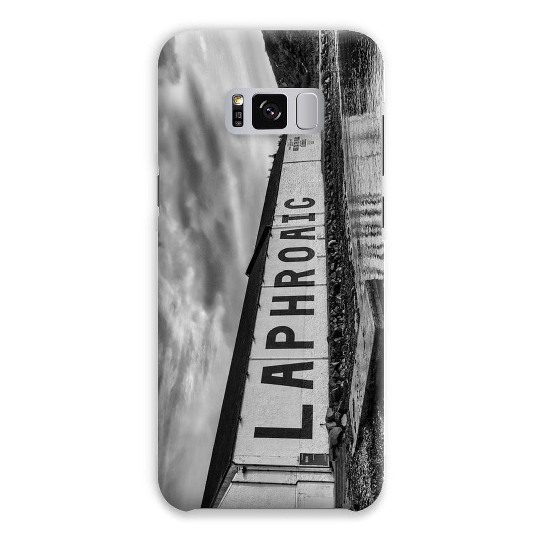 Laphroaig Distillery Islay Black and White Snap Phone Case Samsung Galaxy S8 Plus / Gloss by Wandering Spirits Global