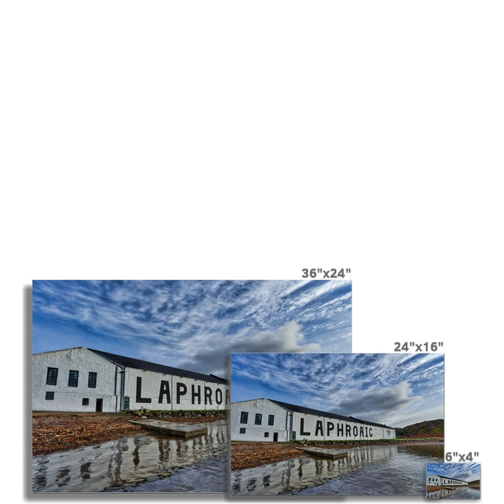 Laphroaig Distillery Warehouse Full Colour C-Type Print by Wandering Spirits Global