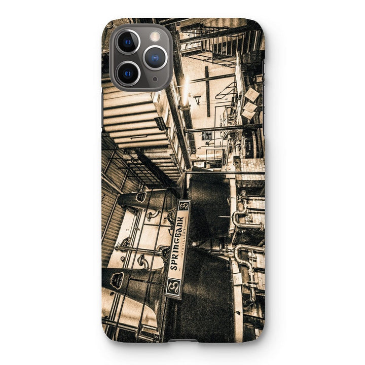 Springbank Distillery Black and White Snap Phone Case iPhone 11 Pro Max / Gloss by Wandering Spirits Global