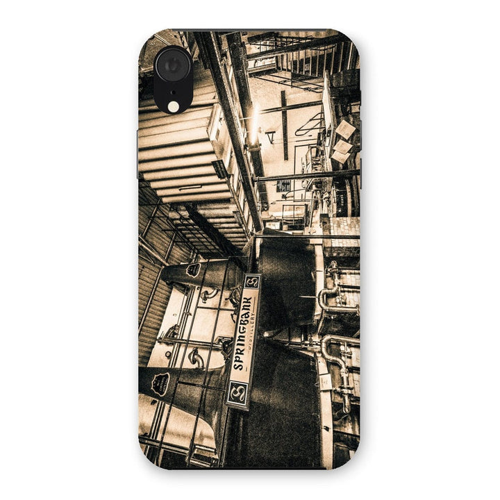Springbank Distillery Black and White Snap Phone Case iPhone XR / Gloss by Wandering Spirits Global