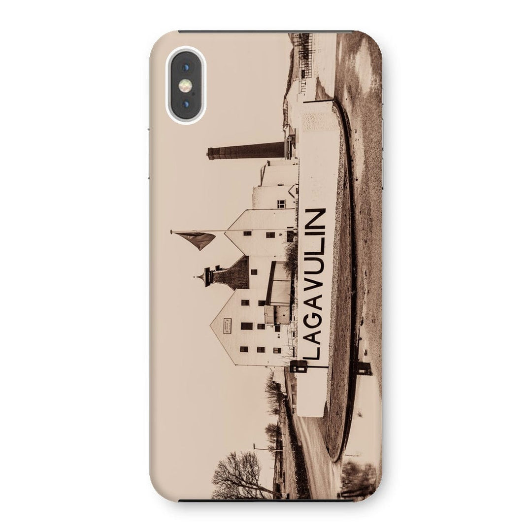Lagavulin Distillery Sepia Toned Snap Phone Case iPhone XS Max / Gloss by Wandering Spirits Global