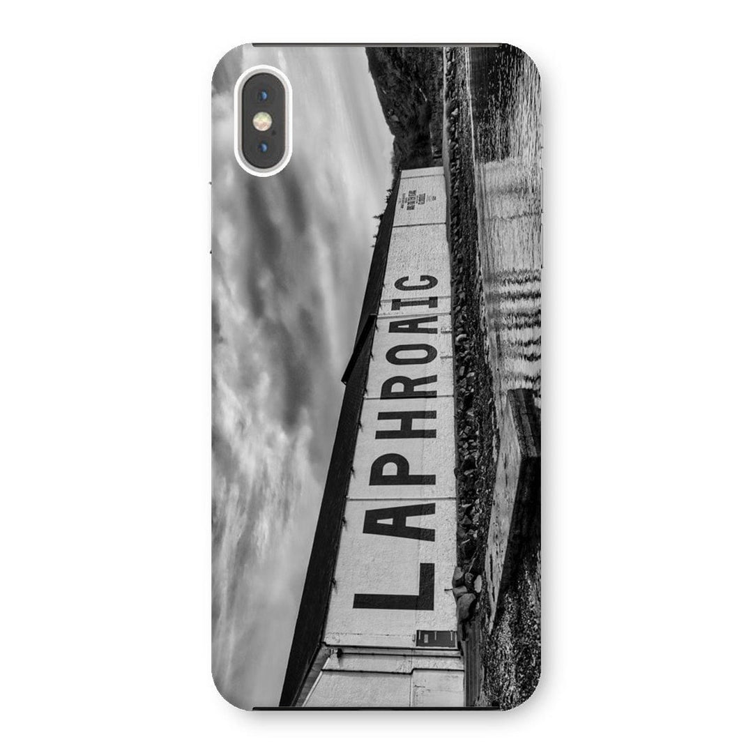 Laphroaig Distillery Islay Black and White Snap Phone Case iPhone XS Max / Gloss by Wandering Spirits Global
