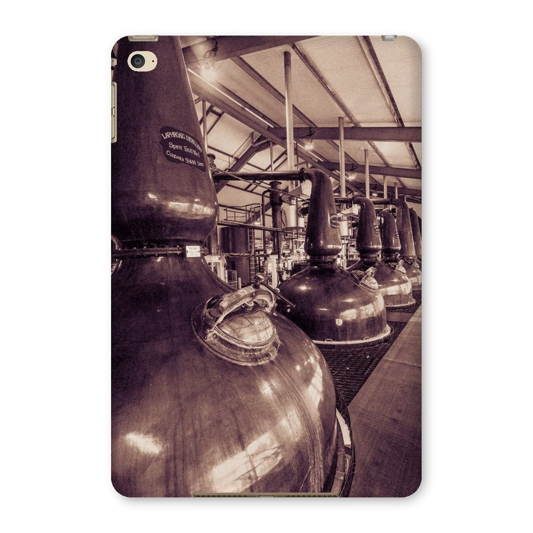 Spirit and Wash Stills Laphroaig Distillery Sepia Toned Tablet Cases iPad Mini 4 / Gloss by Wandering Spirits Global