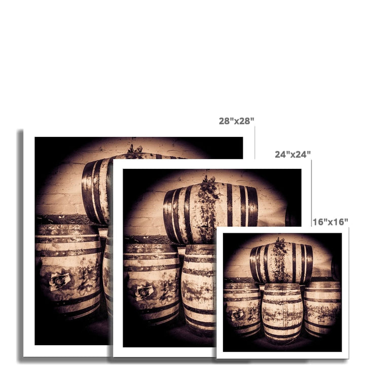 Octave Casks Bunnahabhain Distillery Hahnemühle Photo Rag Print 16"x16" by Wandering Spirits Global