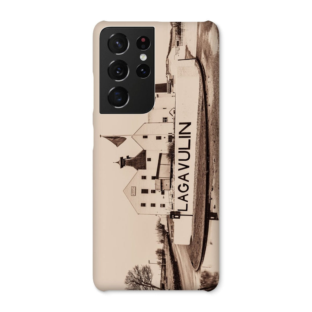 Lagavulin Distillery Sepia Toned Snap Phone Case Samsung Galaxy S21 Ultra / Gloss by Wandering Spirits Global