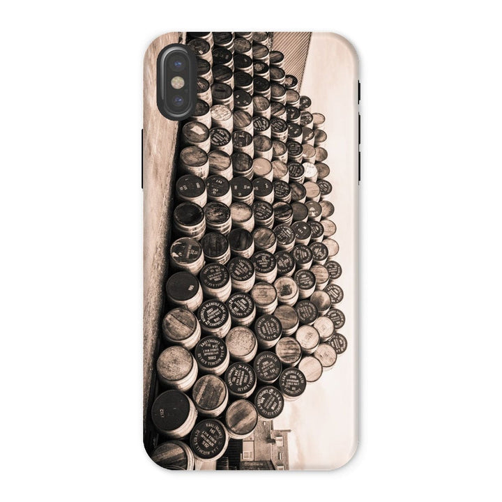 Empty Glengyle Casks Sepia Toned Tough Phone Case iPhone X / Gloss by Wandering Spirits Global