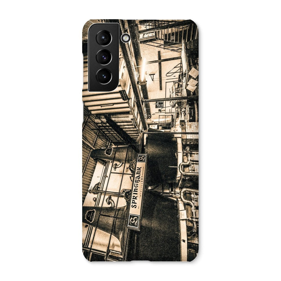 Springbank Distillery Black and White Snap Phone Case Samsung Galaxy S21 Plus / Gloss by Wandering Spirits Global