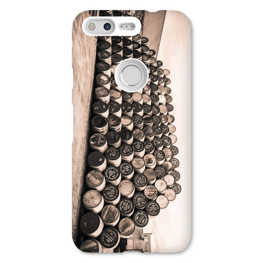 Empty Glengyle Casks Sepia Toned Snap Phone Case Google Pixel / Gloss by Wandering Spirits Global