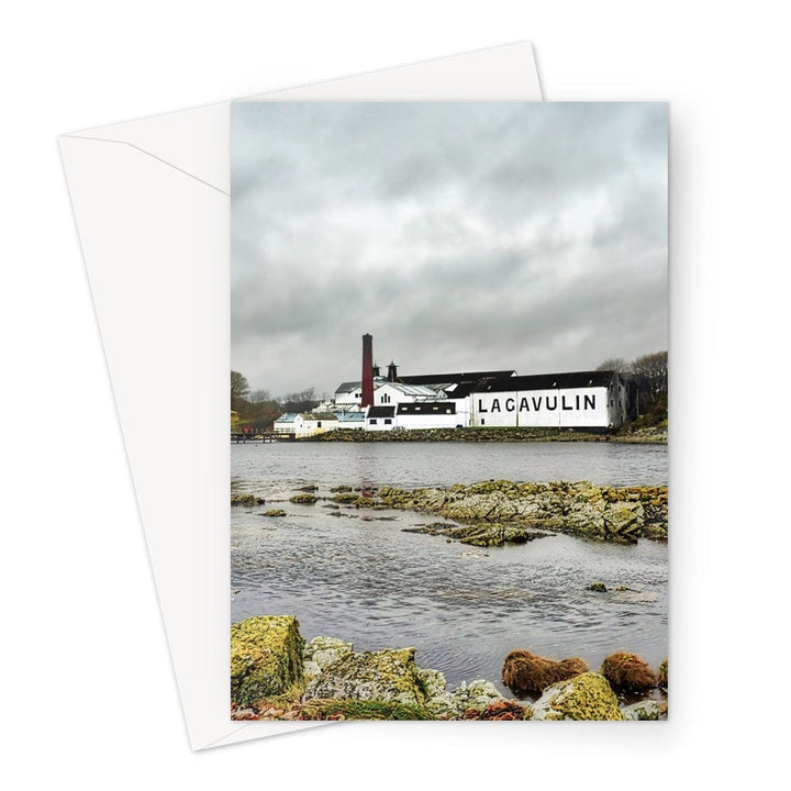 Lagavulin Distillery Soft Colour Greeting Card A5 Portrait / 1 Card by Wandering Spirits Global