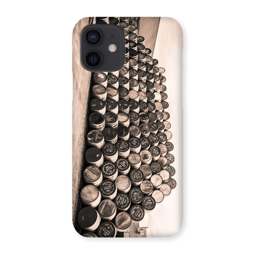 Empty Glengyle Casks Sepia Toned Snap Phone Case iPhone 12 / Gloss by Wandering Spirits Global