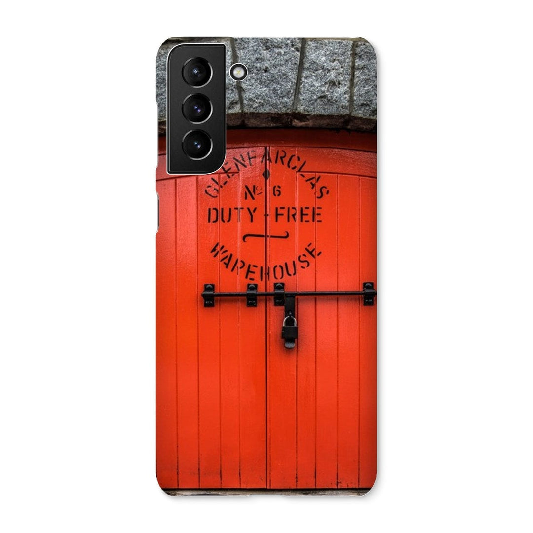 Glenfarclas Distillery Duty Free Warehouse 6 Snap Phone Case Samsung Galaxy S21 Plus / Gloss by Wandering Spirits Global