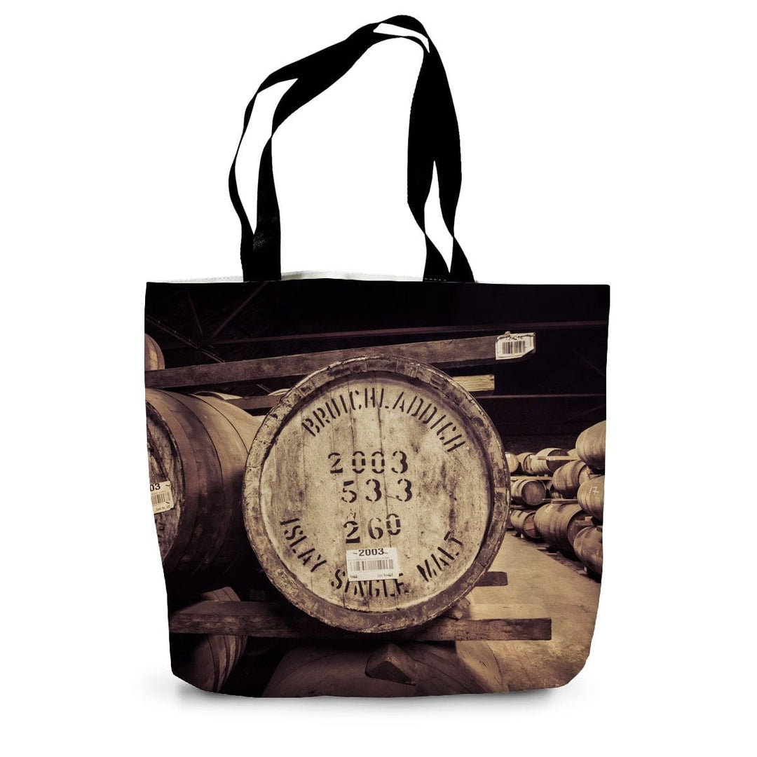 Bruichladdich 2003 Cask Soft Colour Canvas Tote Bag 14"x18.5" by Wandering Spirits Global