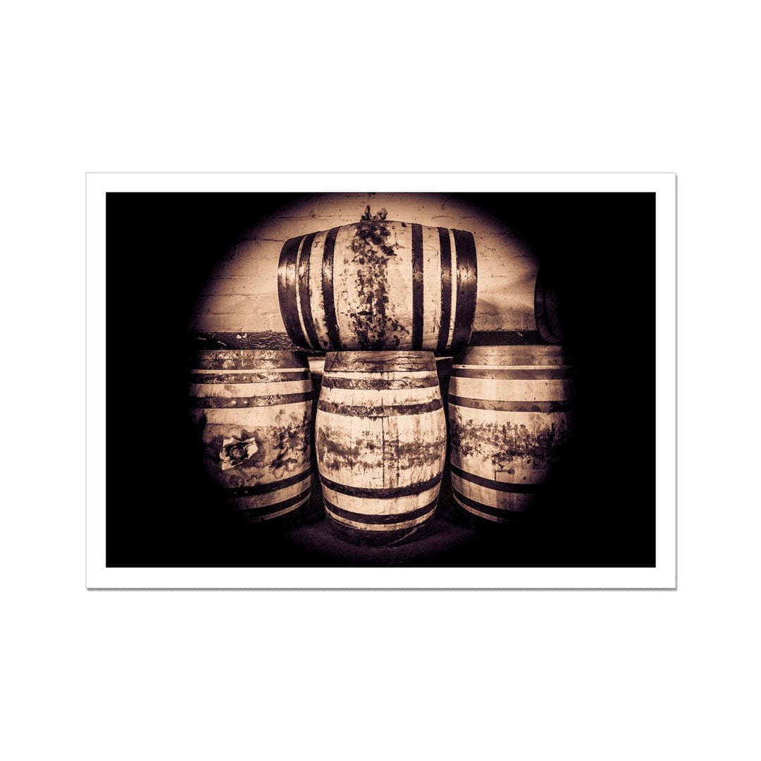 Octave Casks Bunnahabhain Distillery Hahnemühle Photo Rag Print A4 Landscape by Wandering Spirits Global