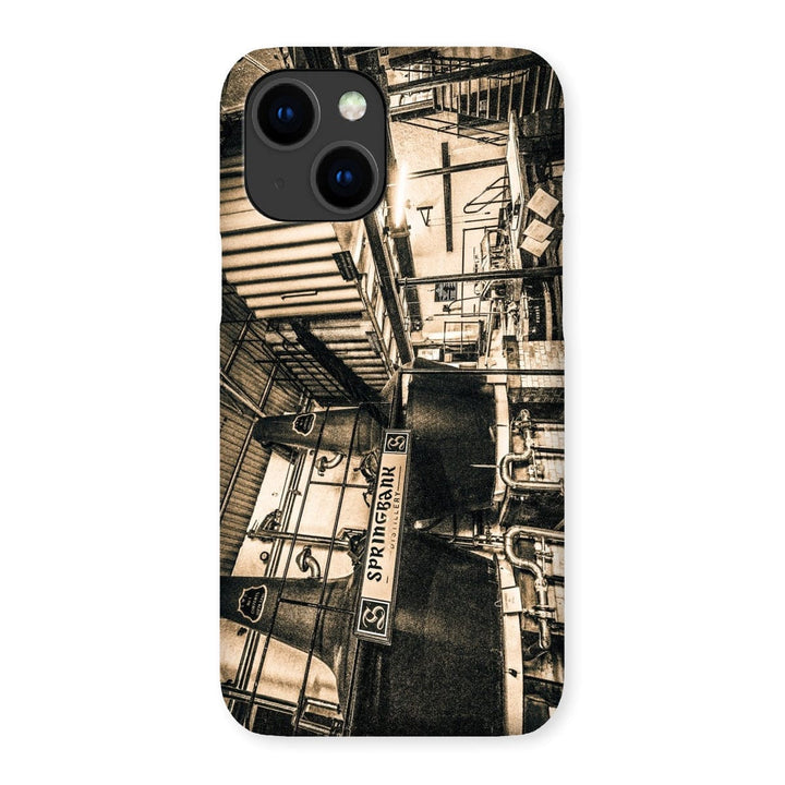 Springbank Distillery Black and White Snap Phone Case iPhone 14 Plus / Gloss by Wandering Spirits Global