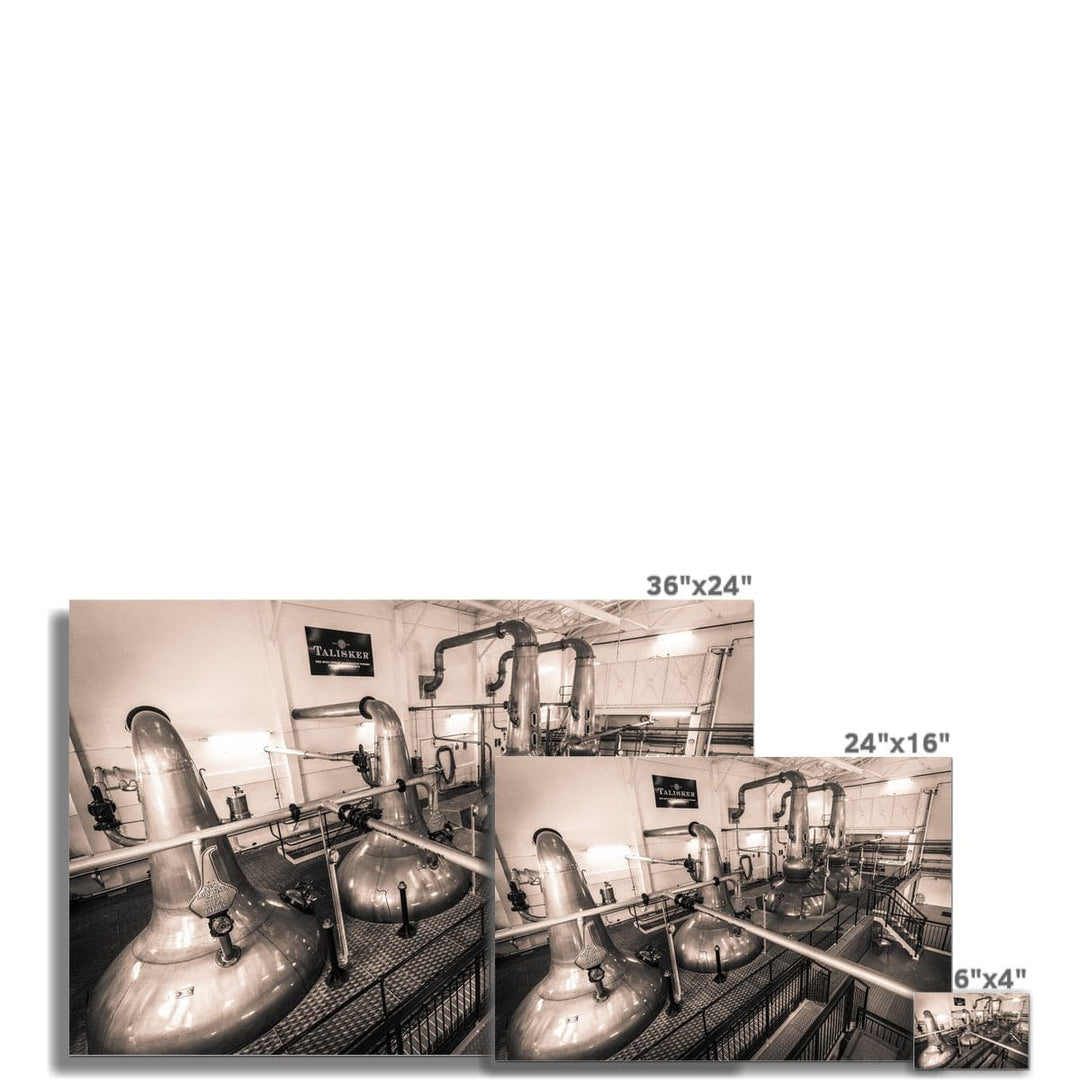 Low Wines and Wash Stills Talisker Golden Toned C-Type Print by Wandering Spirits Global