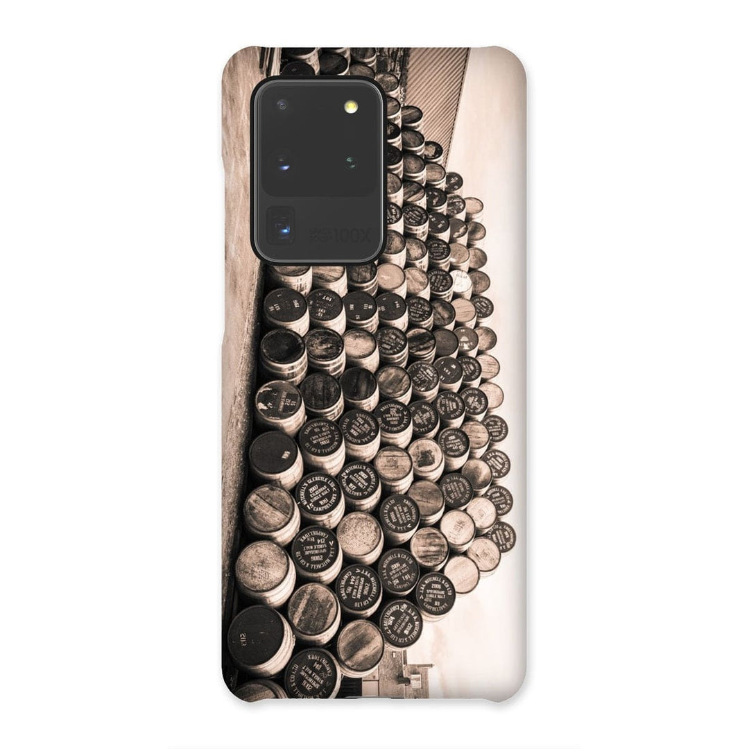 Empty Glengyle Casks Sepia Toned Snap Phone Case Samsung Galaxy S20 Ultra / Gloss by Wandering Spirits Global