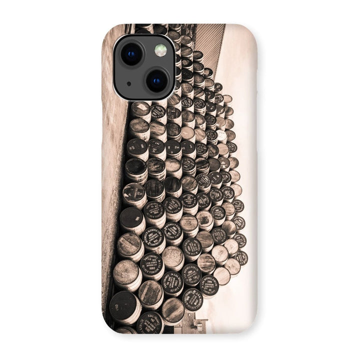 Empty Glengyle Casks Sepia Toned Snap Phone Case iPhone 13 / Gloss by Wandering Spirits Global