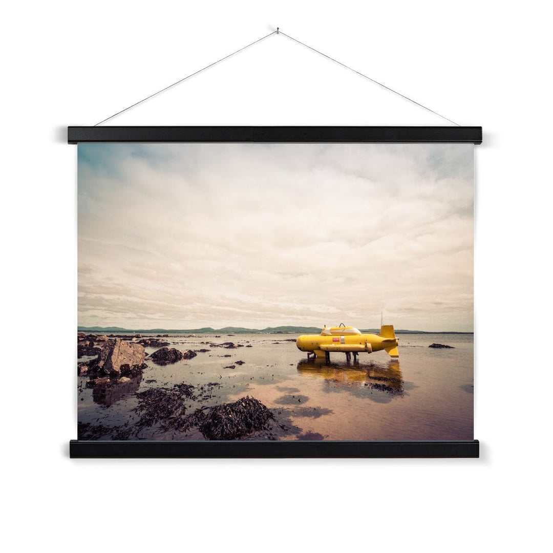 Bruichladdich Yellow Submarine Soft Colour Fine Art Print with Hanger 24"x18" / Black Frame by Wandering Spirits Global