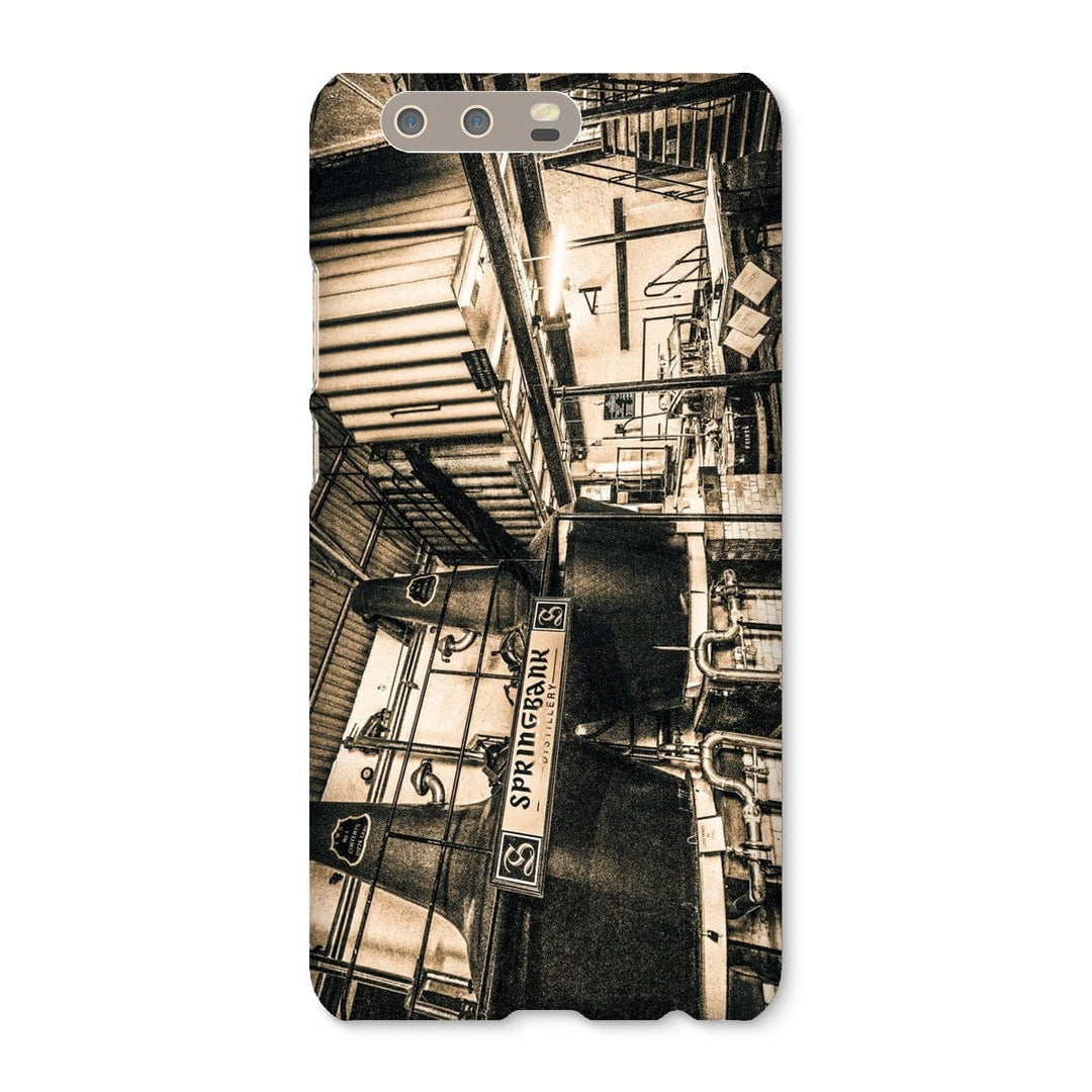 Springbank Distillery Black and White Snap Phone Case Huawei P10 Plus / Gloss by Wandering Spirits Global