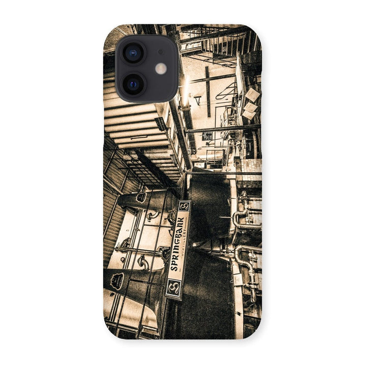 Springbank Distillery Black and White Snap Phone Case iPhone 12 / Gloss by Wandering Spirits Global