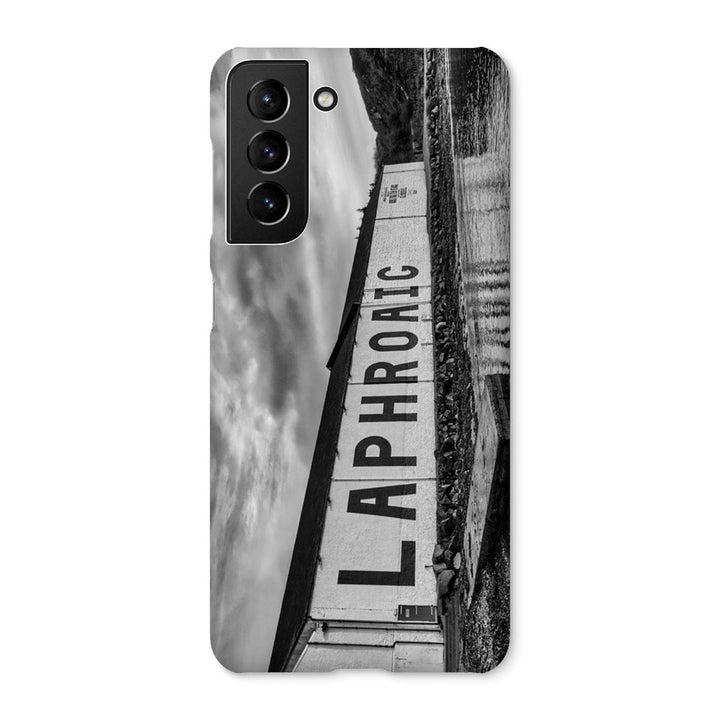 Laphroaig Distillery Islay Black and White Snap Phone Case Samsung Galaxy S21 / Gloss by Wandering Spirits Global