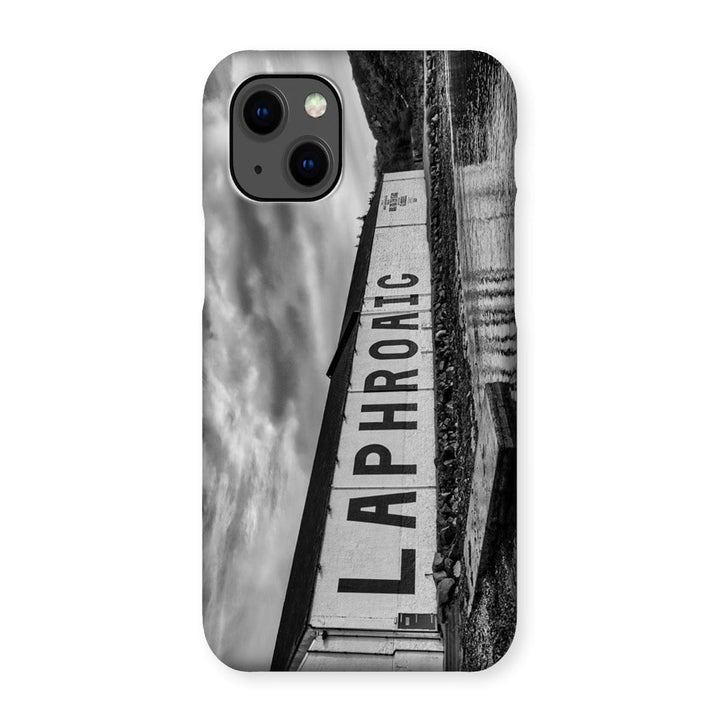 Laphroaig Distillery Islay Black and White Snap Phone Case iPhone 13 Mini / Gloss by Wandering Spirits Global