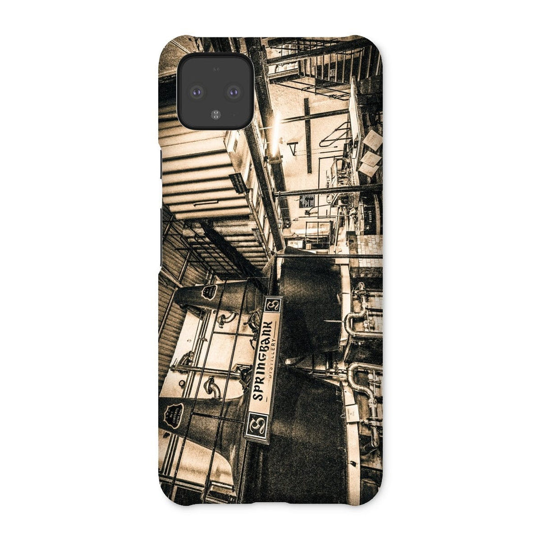 Springbank Distillery Black and White Snap Phone Case Google Pixel 4 XL / Gloss by Wandering Spirits Global