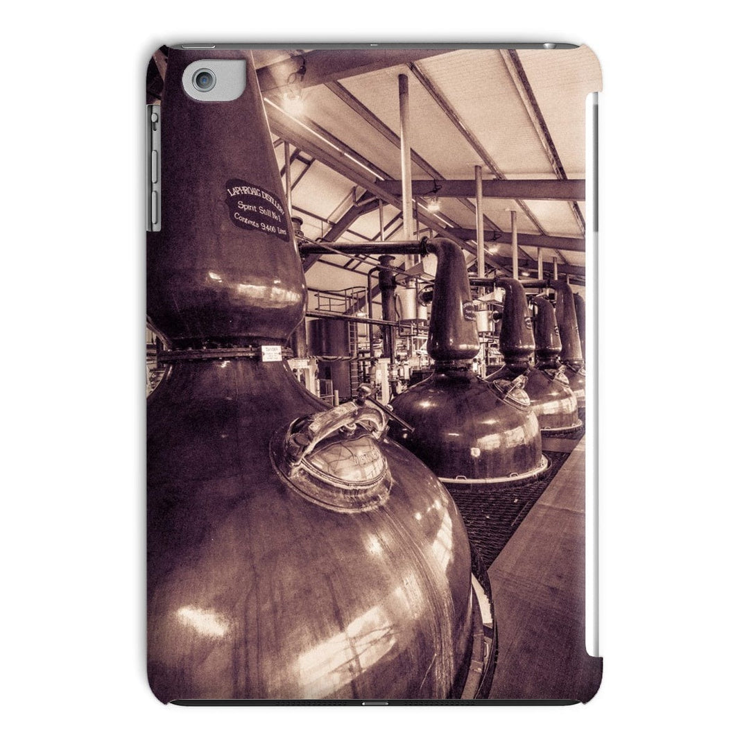 Spirit and Wash Stills Laphroaig Distillery Sepia Toned Tablet Cases iPad Mini 1/2/3 / Gloss by Wandering Spirits Global