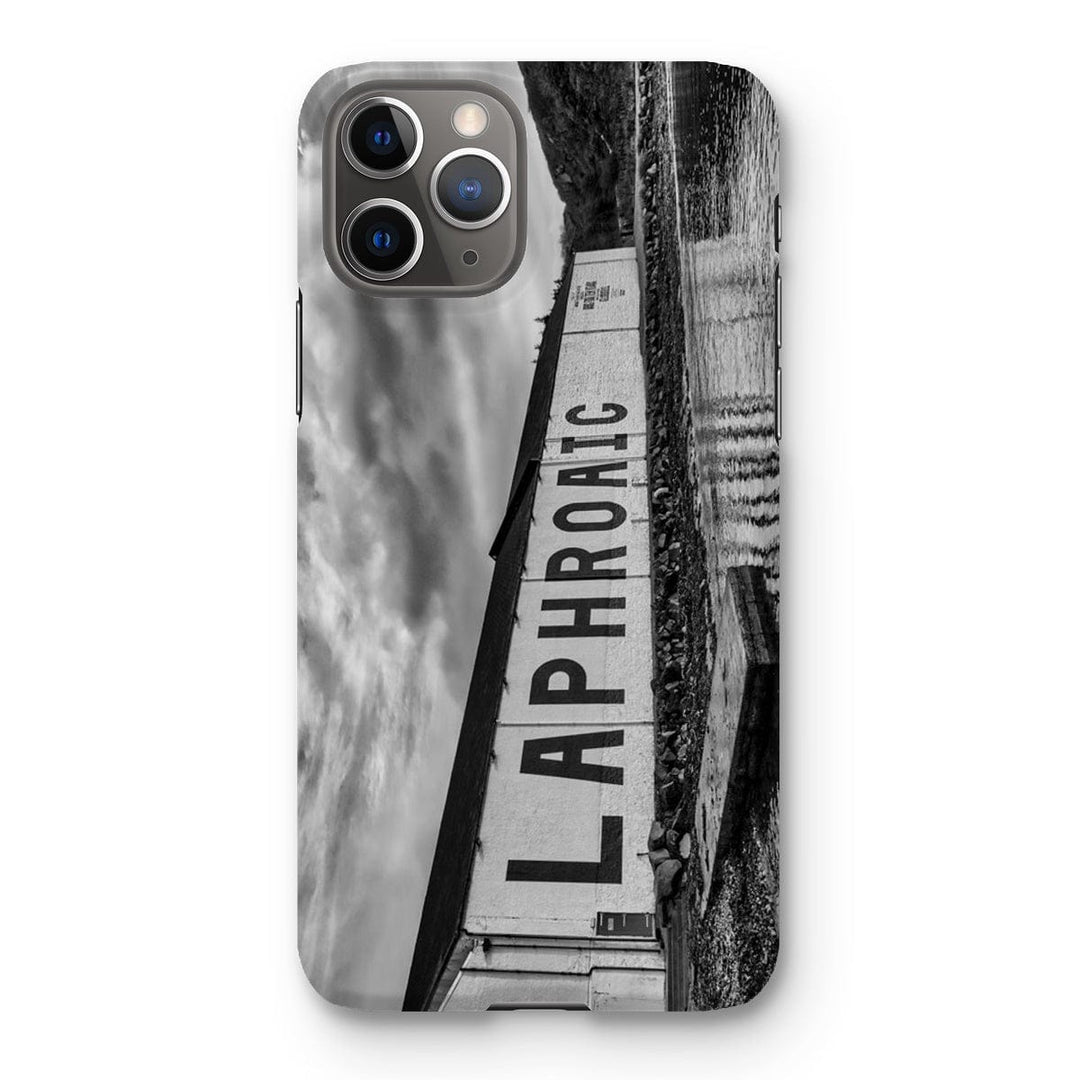 Laphroaig Distillery Islay Black and White Snap Phone Case iPhone 11 Pro / Gloss by Wandering Spirits Global