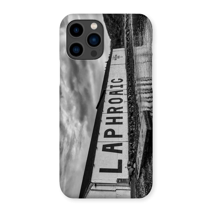 Laphroaig Distillery Islay Black and White Snap Phone Case iPhone 14 Pro / Gloss by Wandering Spirits Global