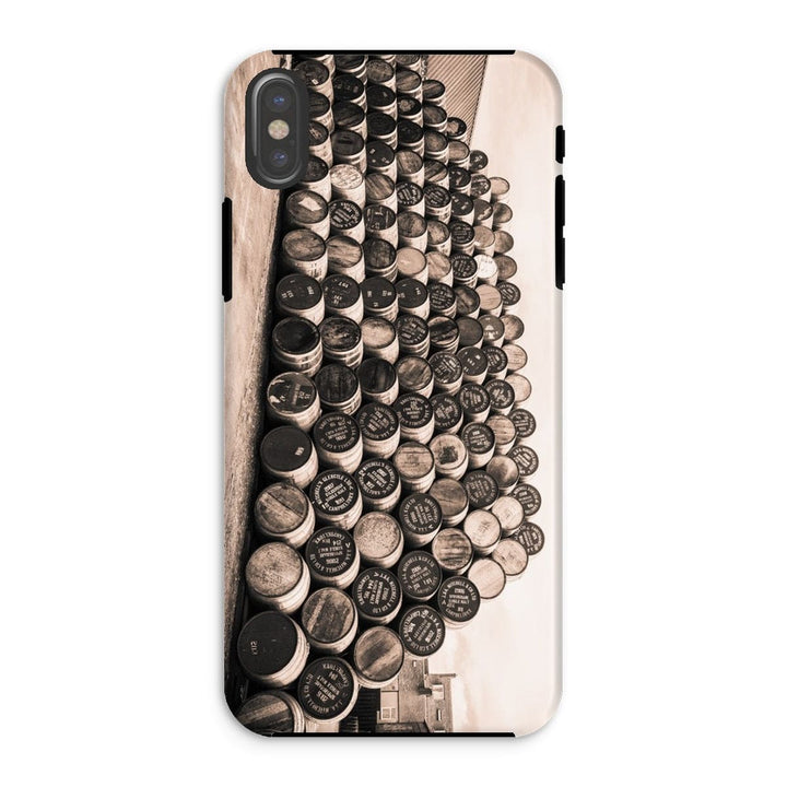 Empty Glengyle Casks Sepia Toned Tough Phone Case iPhone XS / Gloss by Wandering Spirits Global