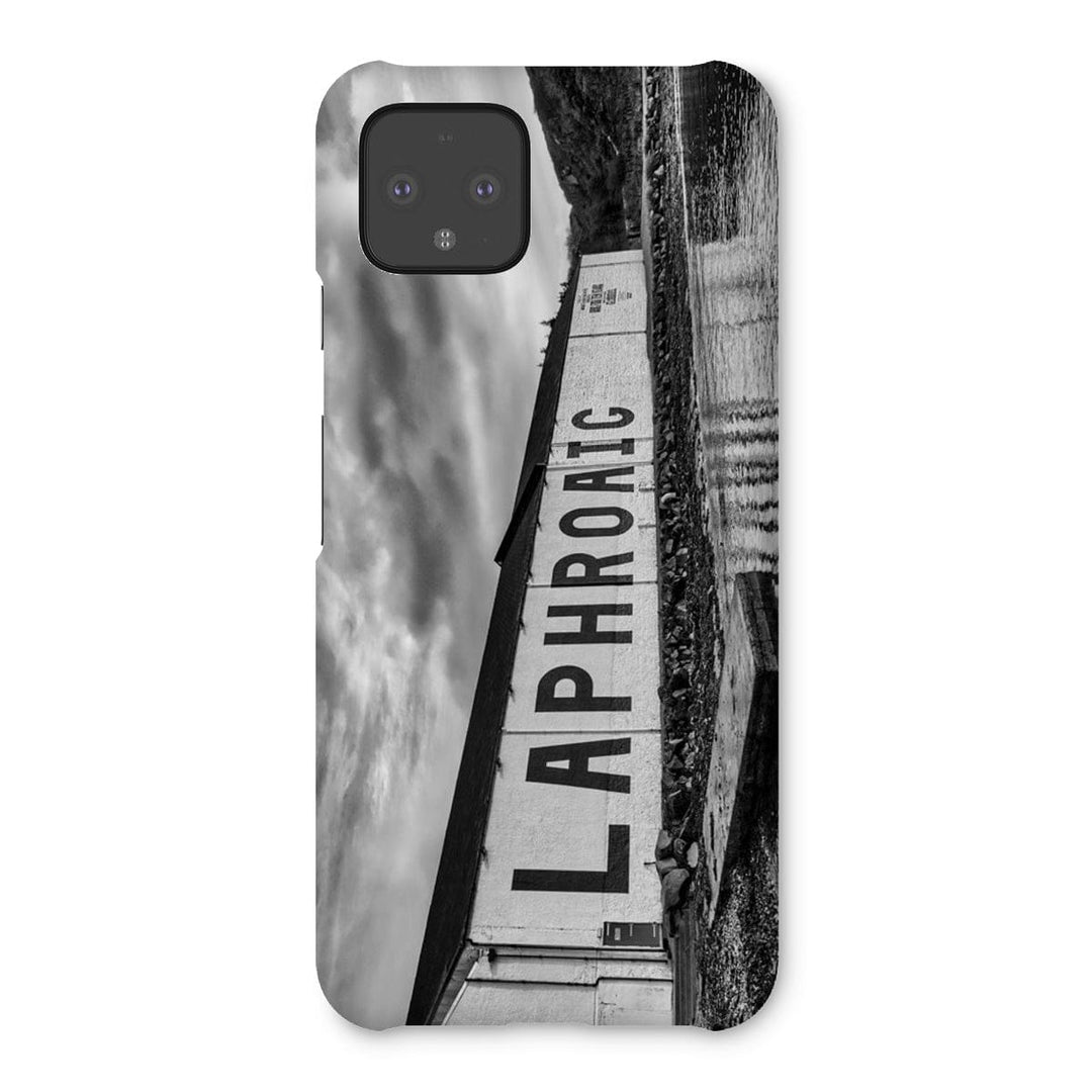 Laphroaig Distillery Islay Black and White Snap Phone Case Google Pixel 4 / Gloss by Wandering Spirits Global