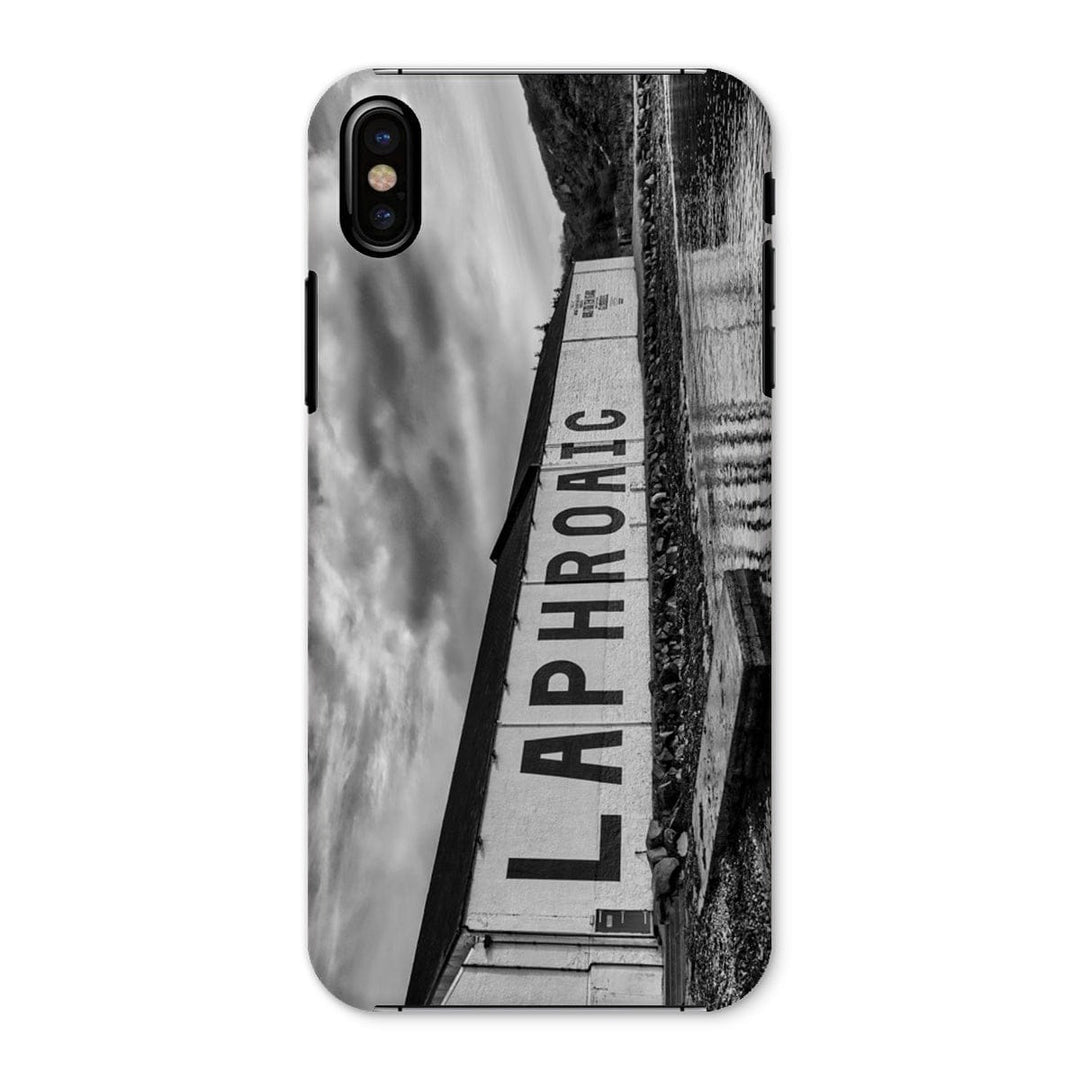 Laphroaig Distillery Islay Black and White Snap Phone Case iPhone X / Gloss by Wandering Spirits Global