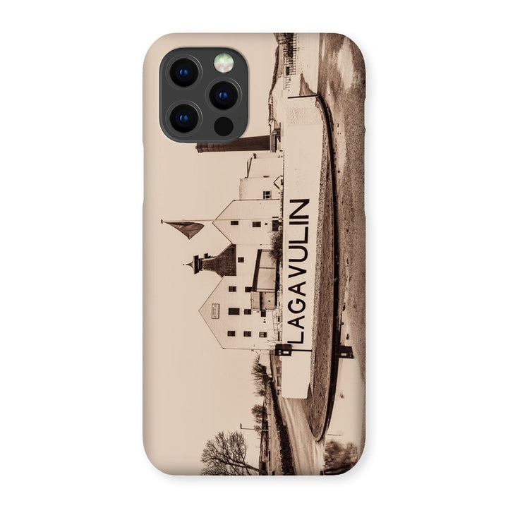 Lagavulin Distillery Sepia Toned Snap Phone Case iPhone 13 Pro / Gloss by Wandering Spirits Global