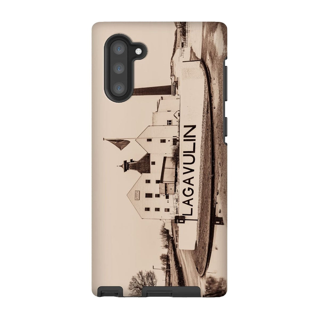 Lagavulin Distillery Sepia Toned Tough Phone Case Samsung Galaxy Note 10 / Gloss by Wandering Spirits Global