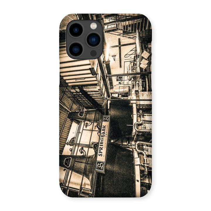 Springbank Distillery Black and White Snap Phone Case iPhone 14 Pro / Gloss by Wandering Spirits Global