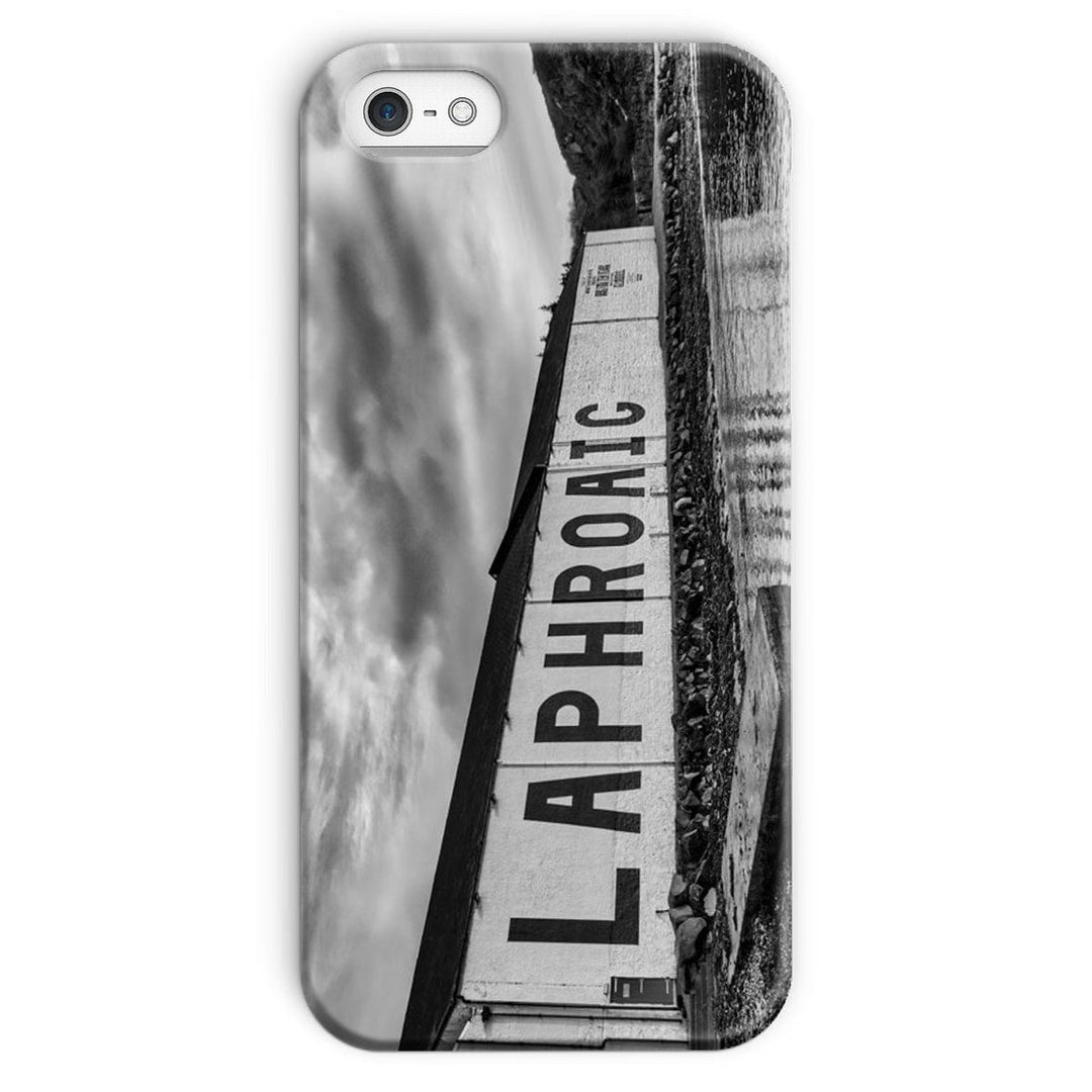 Laphroaig Distillery Islay Black and White Snap Phone Case iPhone SE (2020) / Gloss by Wandering Spirits Global