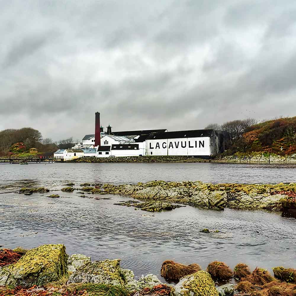 Lagavulin Distillery Soft Colour Photo Paper Poster by Wandering Spirits Global